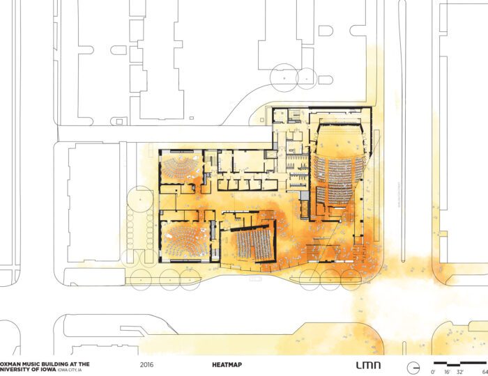 Voxman Music Building, University of Iowa - Heatmap