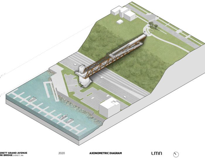 Grand Avenue Park Bridge - Axonometric Diagram