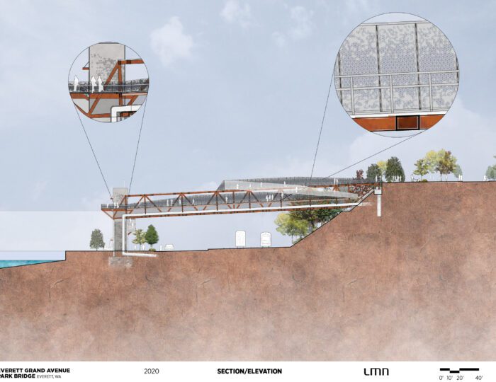 Grand Avenue Park Bridge - Section/Elevation