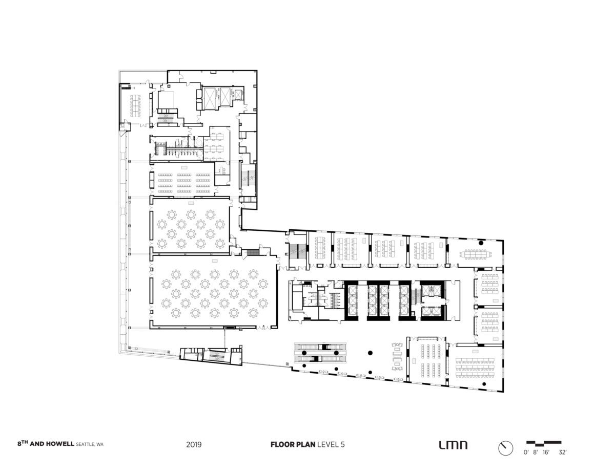 Downtown Seattle Hotel - Floor Plan, Level 5