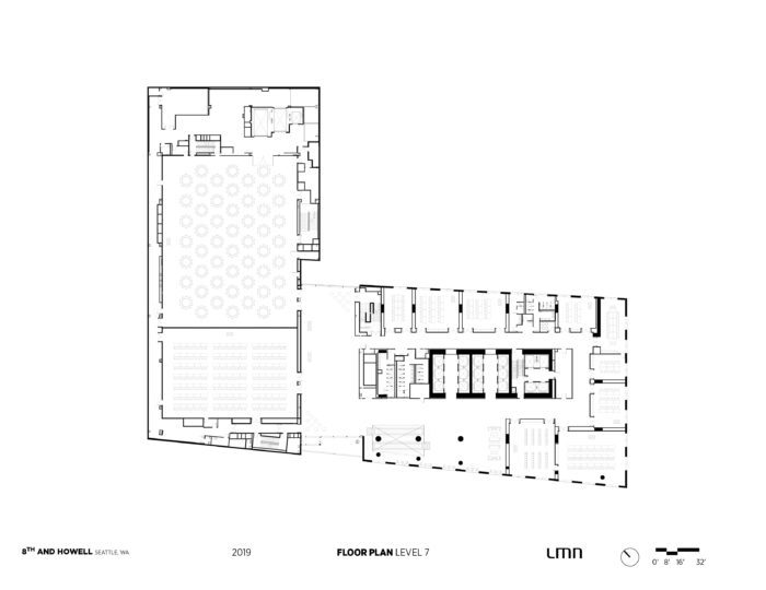 Downtown Seattle Hotel - Floor Plan, Level 7