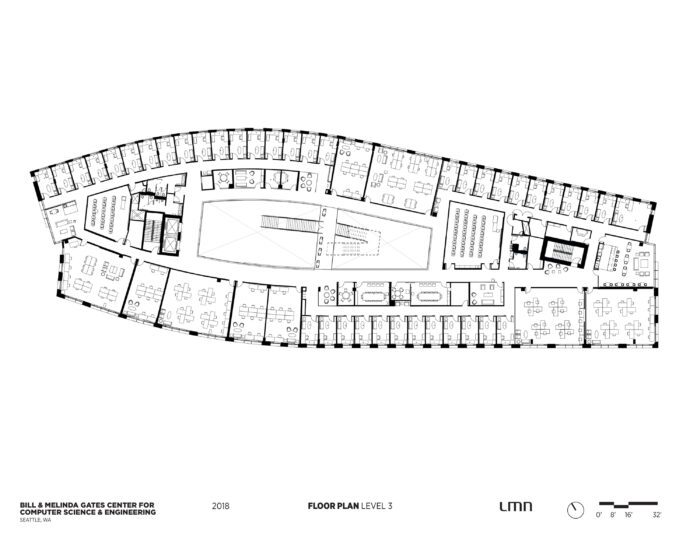 Bill & Melinda Gates Center for Computer Science & Engineering, University of Washington - Floor Plan, Level 3