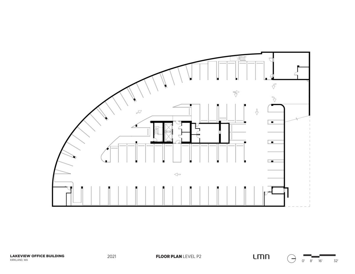 Lakeview Office Building - Floor Plan, Level P2