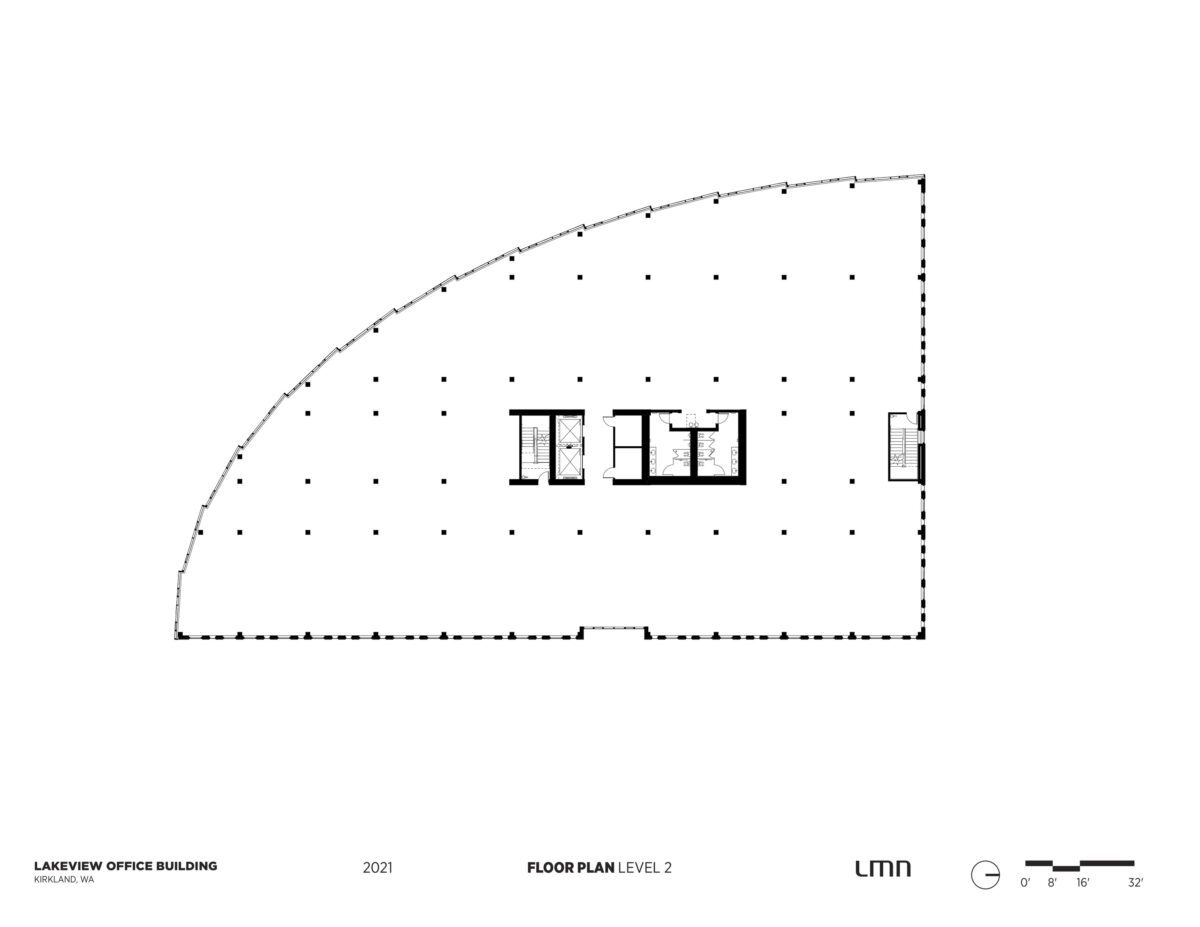 Lakeview Office Building - Floor Plan, Level 2