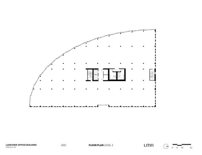 Lakeview Office Building - Floor Plan, Level 2