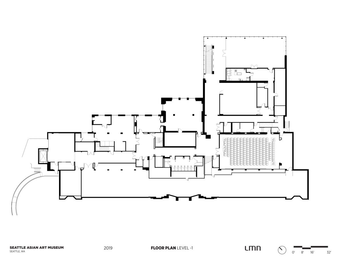 Seattle Asian Art Museum - Floor Plan, Level 1