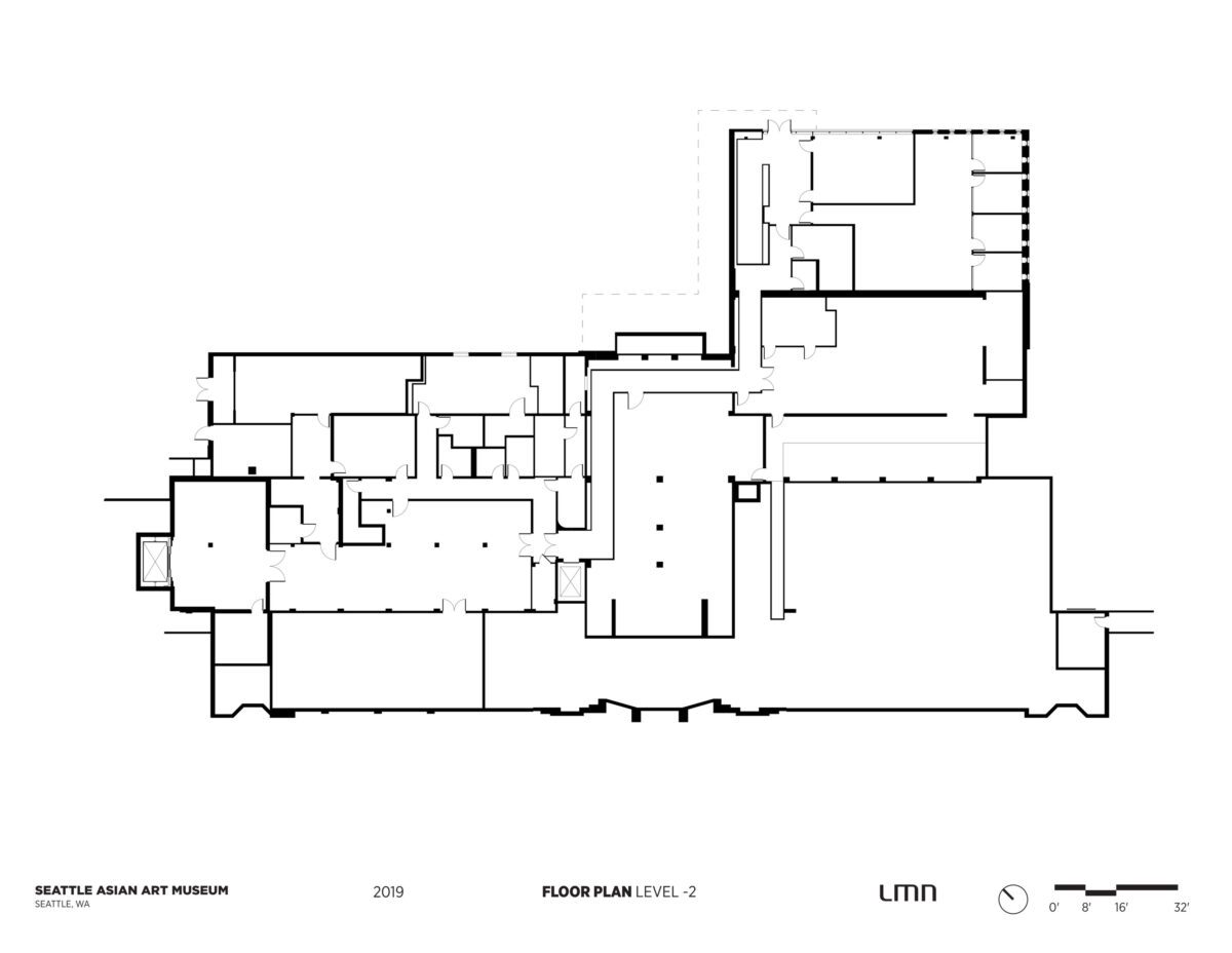 Seattle Asian Art Museum - Floor Plan, Level 2