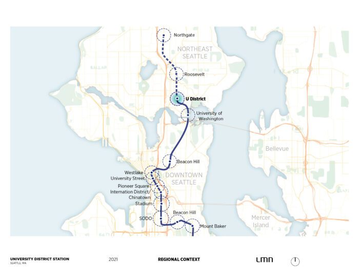 Sound Transit University District Station - Regional Context