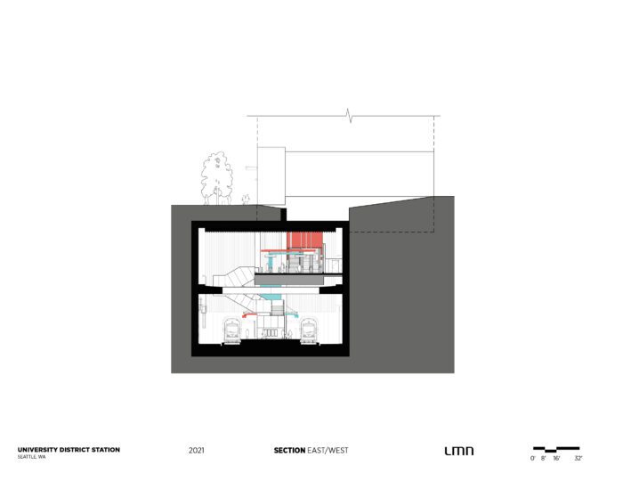 Sound Transit University District Station - Section East/West