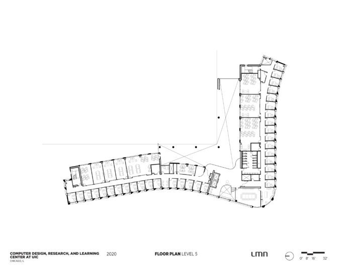 Computer Design, Research, and Learning Center, University of Illinois at Chicago - Floor Plan, Level 5