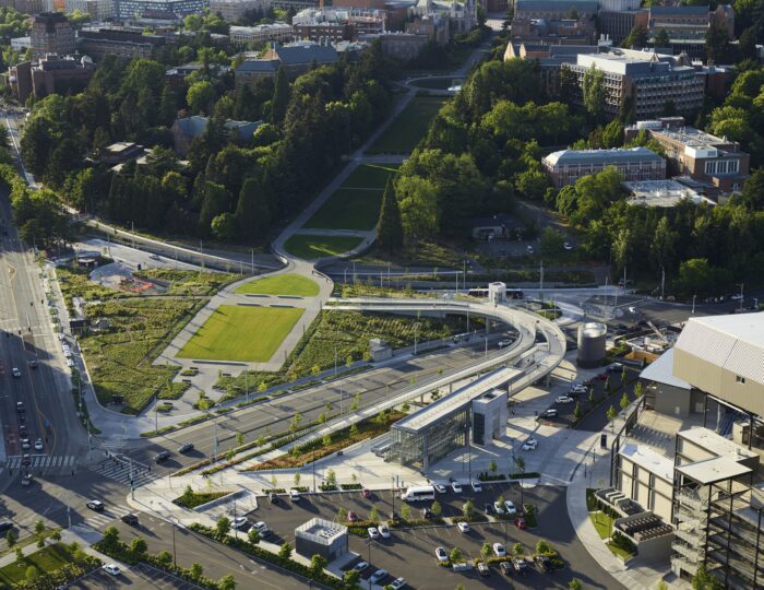 University of Washington Station, Sound Transit - Aerial View