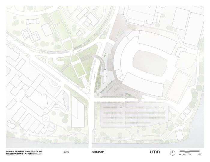 Sound Transit University of Washington Station - Site Map