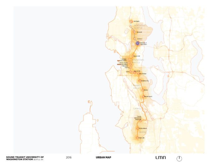 Sound Transit University of Washington Station - Urban Map