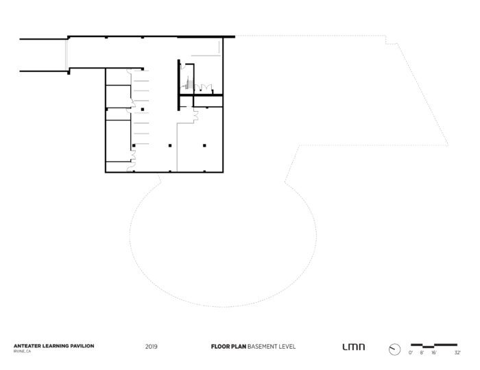 Anteater Learning Pavilion, University of California, Irvine - Floor Plan, Basement Level