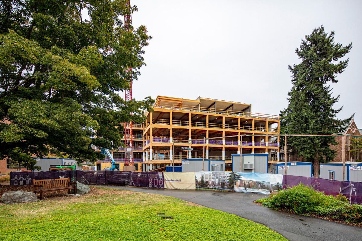 Founders Hall, Foster School of Business, University of Washington - Construction