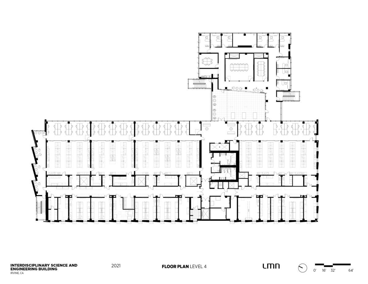 Interdisciplinary Science & Engineering Building, University of California, Irvine - Floor Plan, Level 4
