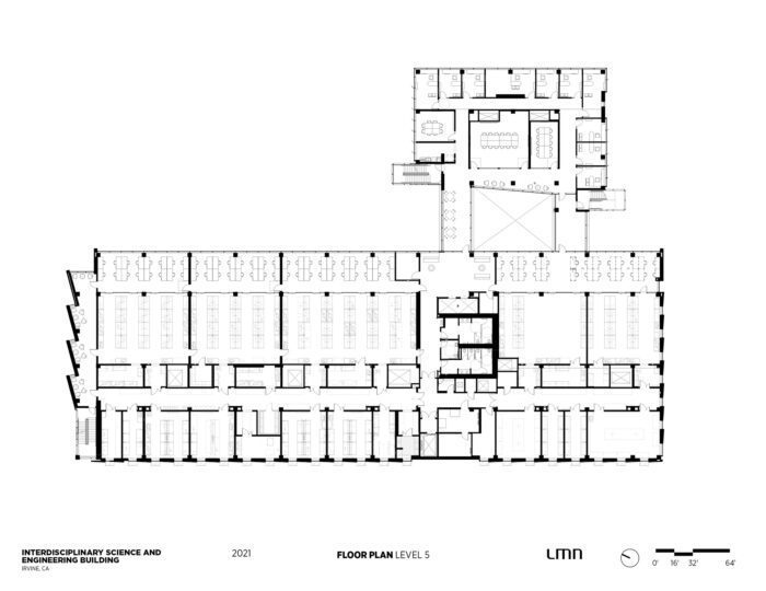 Interdisciplinary Science & Engineering Building, University of California, Irvine - Floor Plan, Level 5