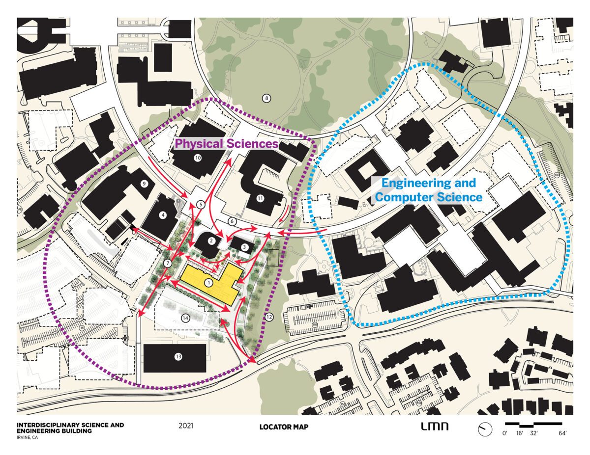 Interdisciplinary Science & Engineering Building, University of California, Irvine - Locator Map