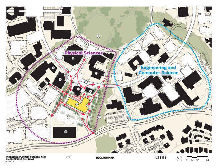 Interdisciplinary Science & Engineering Building, University of California, Irvine - Locator Map