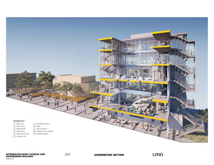 Interdisciplinary Science & Engineering Building, University of California, Irvine - Section, Axonometic