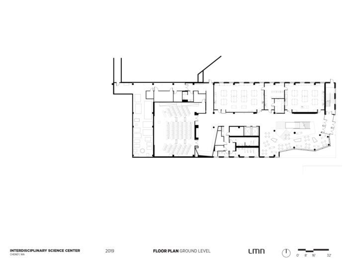 Interdisciplinary Science Center, Eastern Washington University - Floor Plan, Ground Level