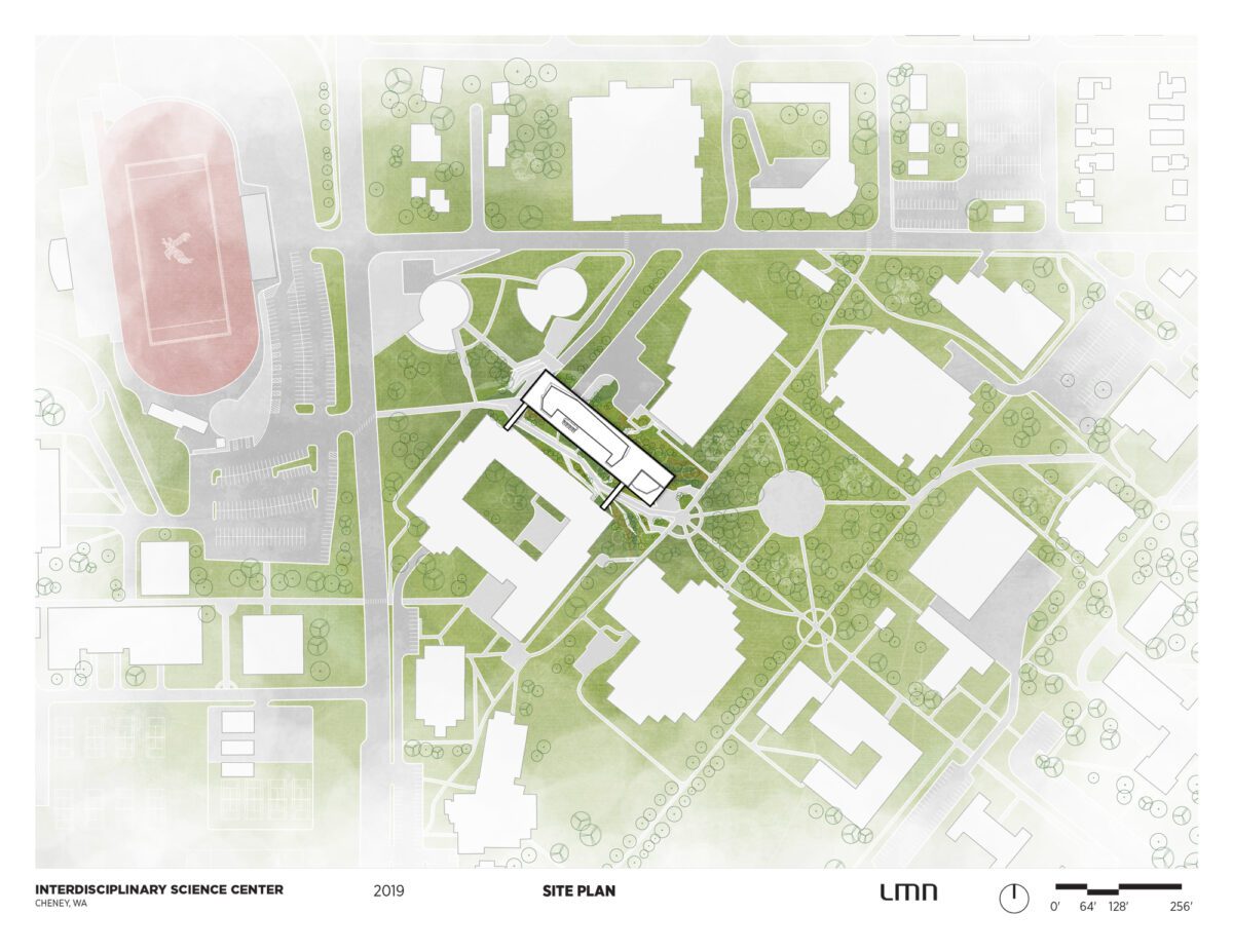 Interdisciplinary Science Center, Eastern Washington University - Site Plan