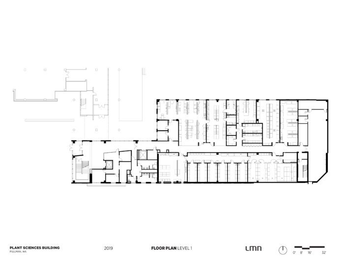 Plant Sciences Building, Washington State University - Floor Plan, Level 1