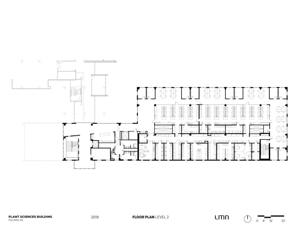 Plant Sciences Building, Washington State University - Floor Plan, Level 2