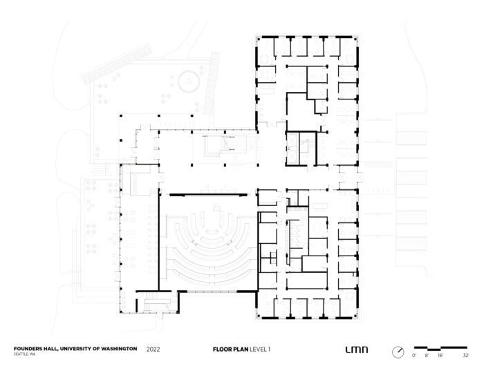 Founders-Hall,-Foster-School-of-Business,-UnFounders Hall, Foster School of Business, University of Washington, Floor Plan - Level 1iversity-of-Washington_Floor-Plan---Level-1