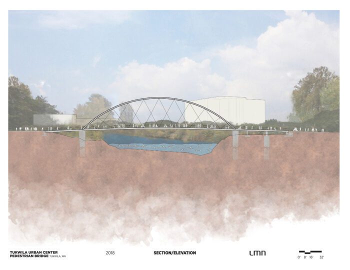 Tukwila-Urban-Center-Bridge_SectionElevation