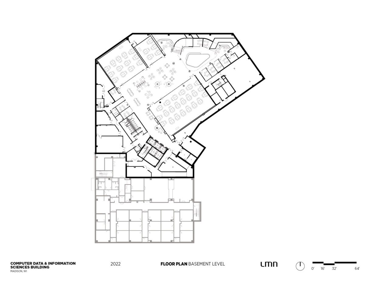 UW Madison CDIS, Floor Plan - Basement