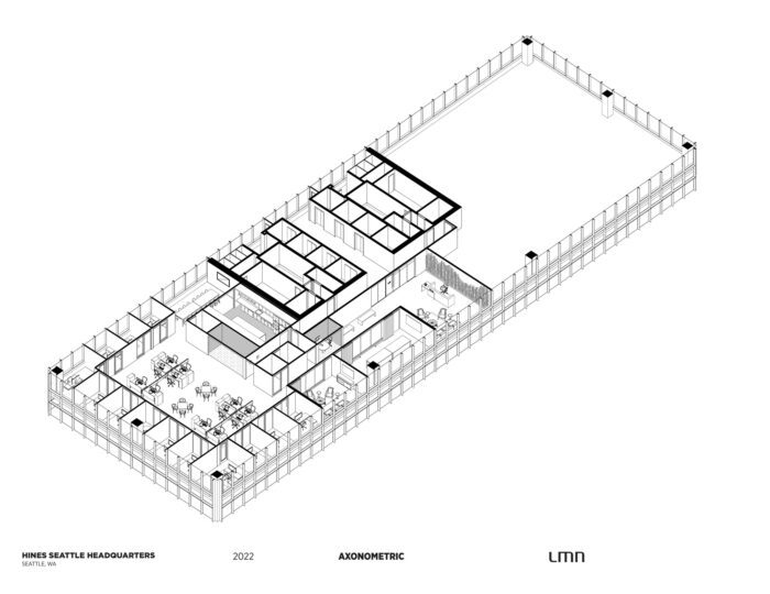 Hines Seattle Headquarters - Axonometric